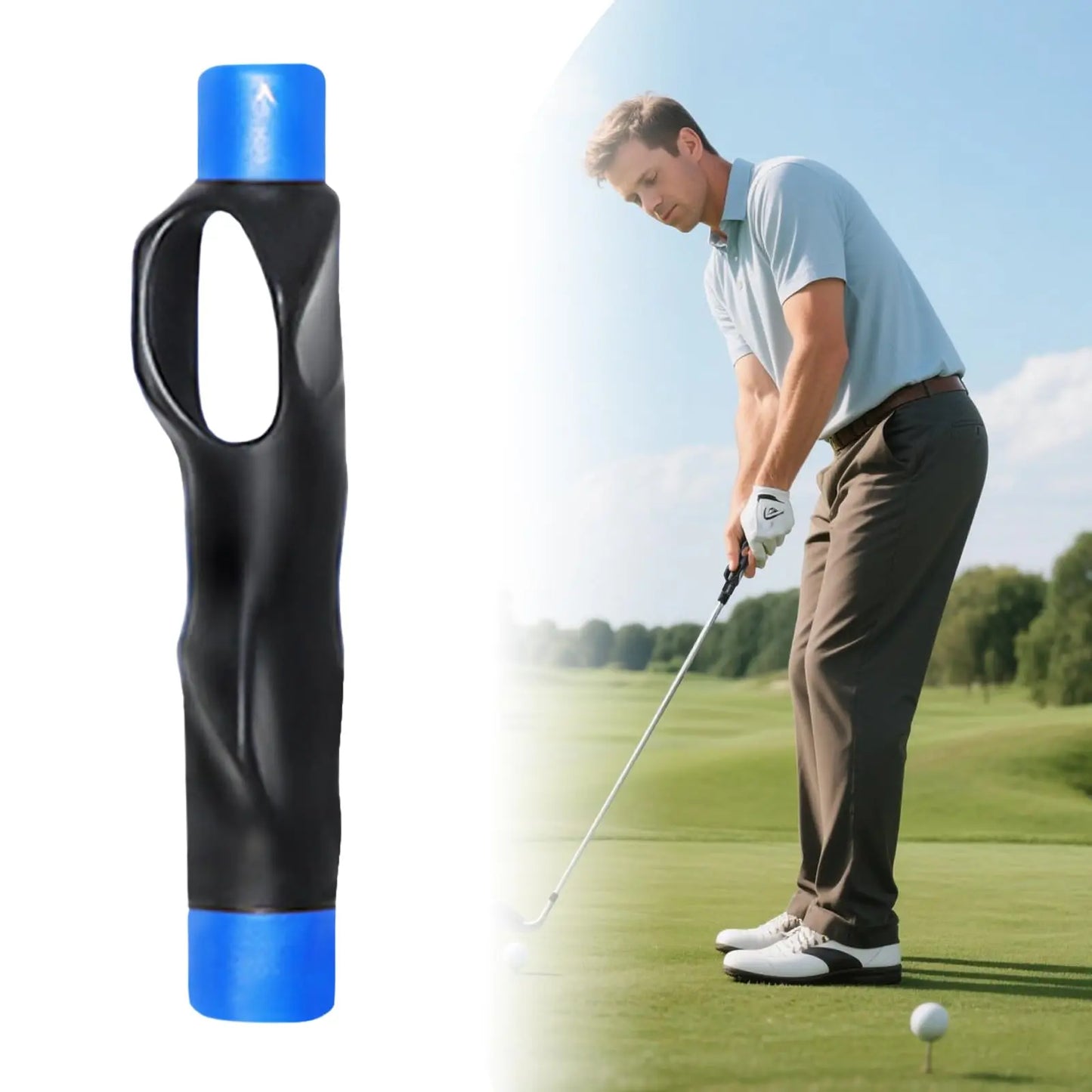 Golf Grip Trainer - 6In Lightweight Right Hand Golf Grip Trainer, Fix Swing Grip, Golf Grip Training Aids, Fix Hand Position & Grasp, Master Correct Grip Posture, Golf Gifts