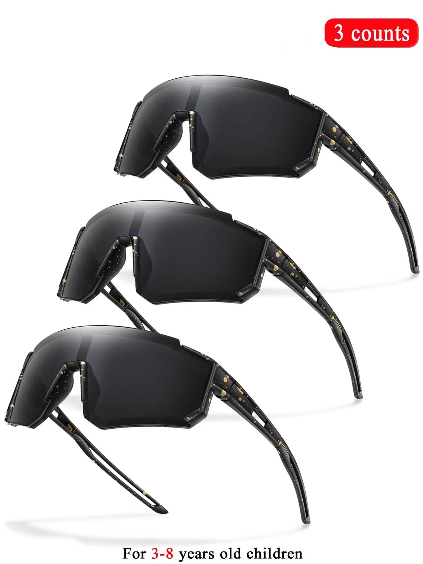 Youth Baseball Sunglasses Kids Outdoor Sports Glasses, Unisex Design, Mirrored Lens, Windproof, for Softball Cycling Hiking Fishing Travel Vacation Beach, Sports Eyewear