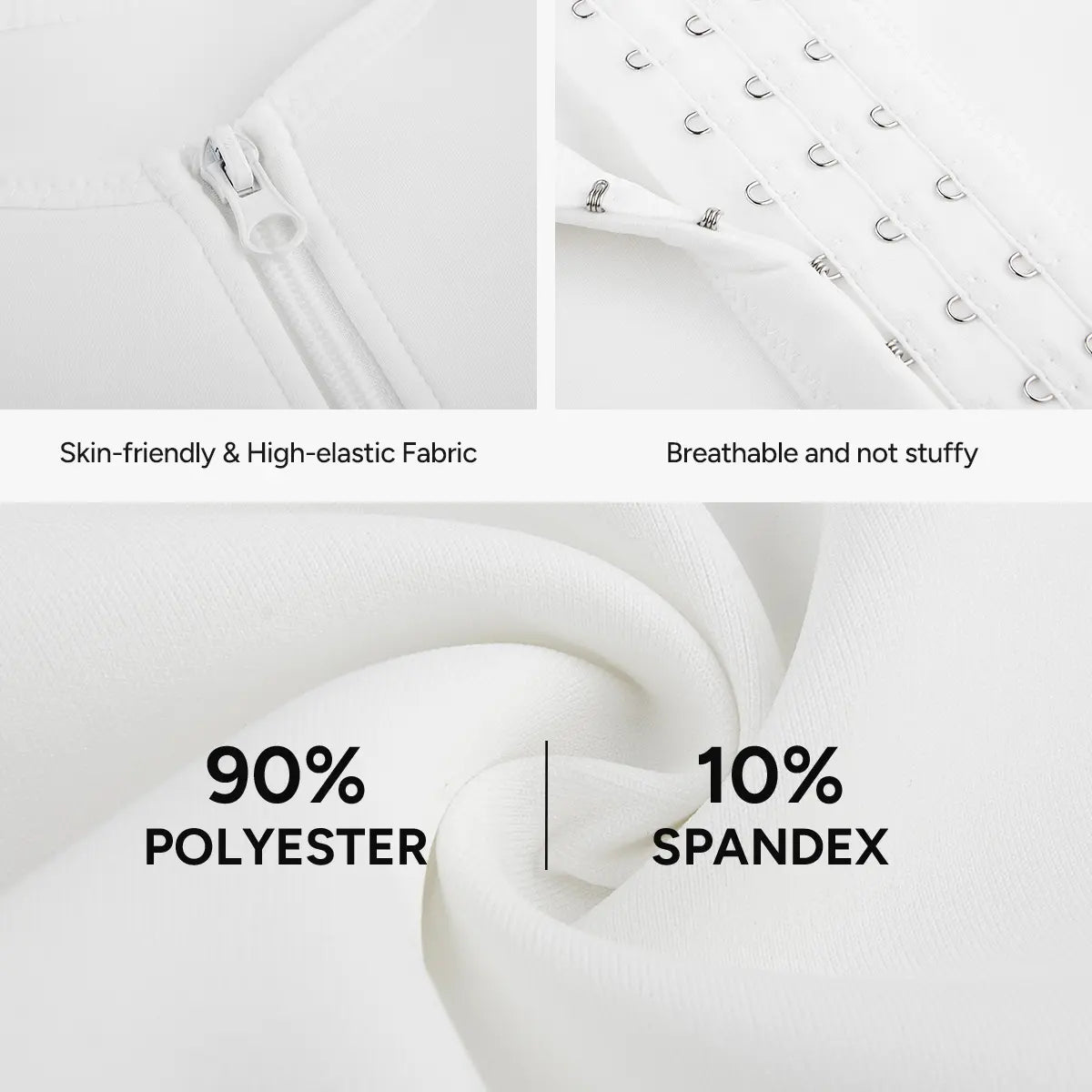 【Nebility】Men'S Waist Trainer Trimmer Compression Vest Steel Bone Support Outdoor Sport Exercise Athletic Shapewear Fitness Zipper Springstatements